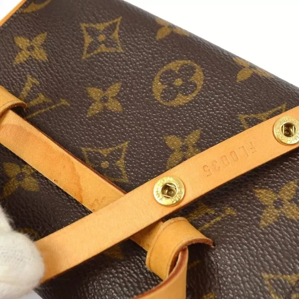 LOUIS VUITTON Monogram Pochette Florentine Belt Bag Crossbody- date code# FL0015